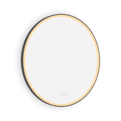NIMCO ZPC 28000RVX-90 - LED Hämardatav peegli taustvalgustus vannituppa LED/26W/230V 3000-6500K d. 60 cm matt must IP44