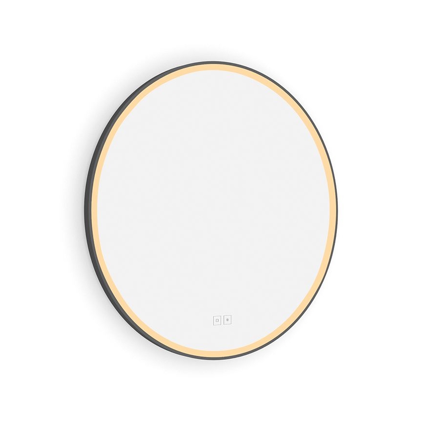 NIMCO ZPC 28000RVX-90 - LED Hämardatav peegli taustvalgustus vannituppa LED/26W/230V 3000-6500K d. 60 cm matt must IP44