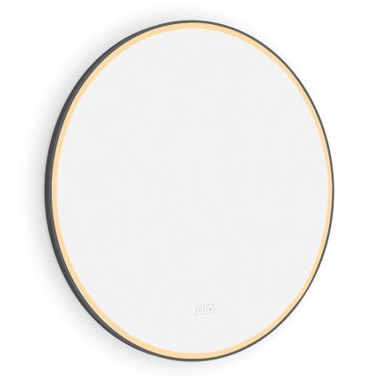 NIMCO ZPC 28001RVX-90 - LED Hämardatav peegli taustvalgustus vannituppa LED/33W/230V 3000-6500K d. 70 cm matt must IP44