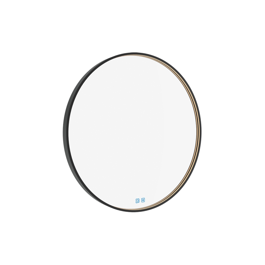 NIMCO ZPC 31001RVX-90 - LED Hämardatav peegli taustvalgustus vannituppa LED/22W/230V 3000-6500K d. 70 cm matt must IP44
