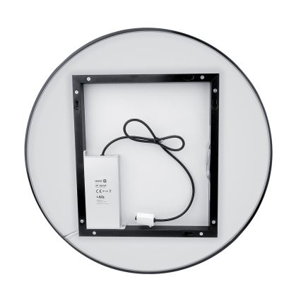 NIMCO ZPC 31002RVX-90 - LED Hämardatav peegli taustvalgustus vannituppa LED/26W/230V 3000-6500K d. 80 cm matt must IP44