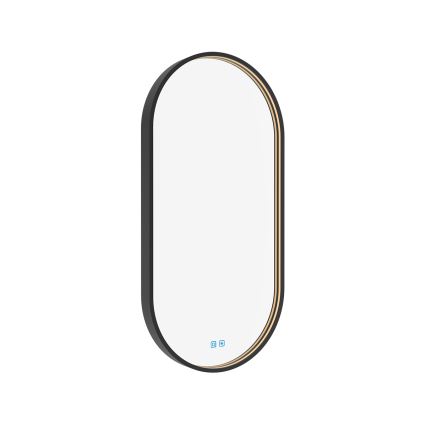 NIMCO ZPC 32002LVX-90 - LED-hämardatav vannitoa tagantvalgustusega peegel LED/25W/230V 3000-6500K 80x40 cm matt must IP44