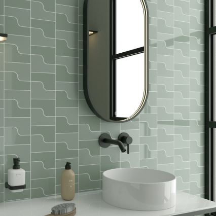 NIMCO ZPC 32002LVX-90 - LED-hämardatav vannitoa tagantvalgustusega peegel LED/25W/230V 3000-6500K 80x40 cm matt must IP44