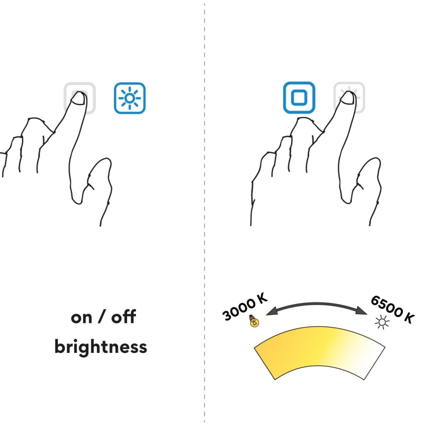 NIMCO ZPC 32002LVX-90 - LED-hämardatav vannitoa tagantvalgustusega peegel LED/25W/230V 3000-6500K 80x40 cm matt must IP44