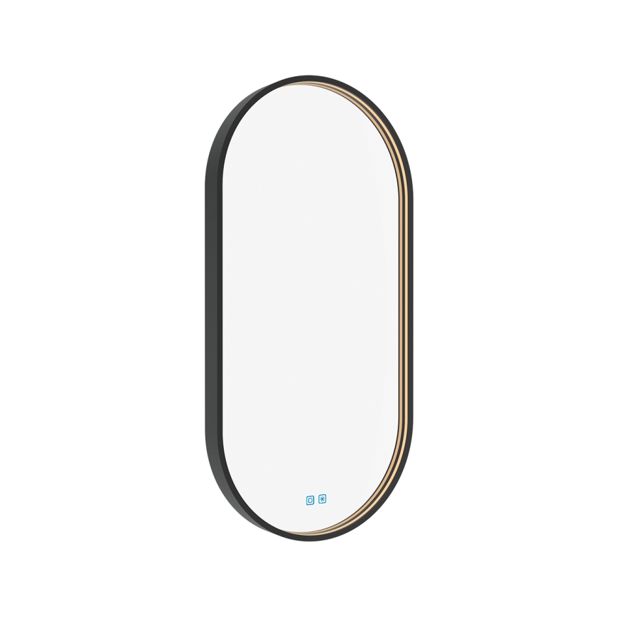 NIMCO ZPC 32002LVX-90 - LED Hämardatav peegli taustvalgustus vannituppa LED/25W/230V 3000-6500K 80x40 cm matt must  IP44