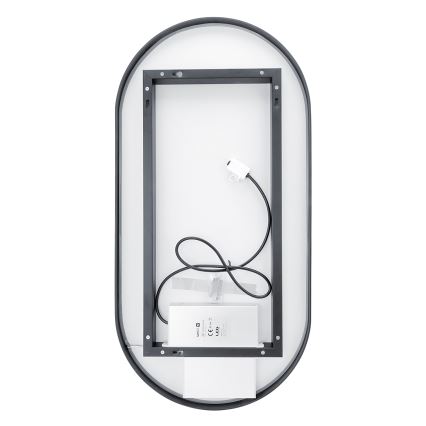 NIMCO ZPC 32002LVX-90 - LED Hämardatav peegli taustvalgustus vannituppa LED/25W/230V 3000-6500K 80x40 cm matt must  IP44