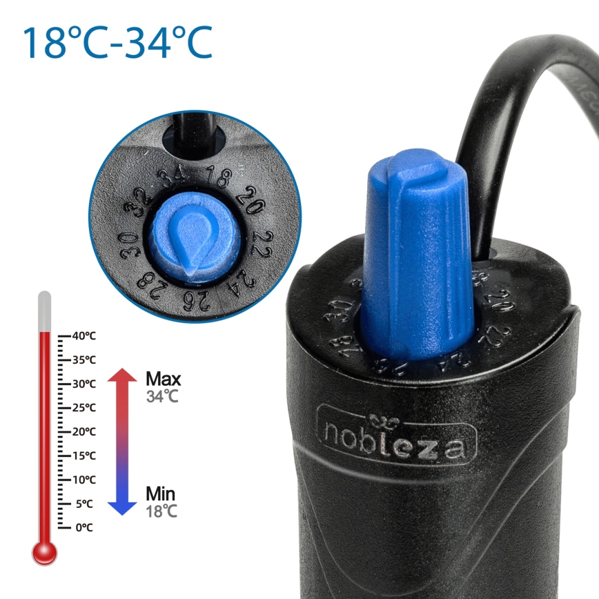 Nobleza - Akvaariumi soojendi 50 W roostevabast terasest