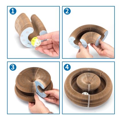 Nobleza - kraapimispost kassidele 3-ühes pruun