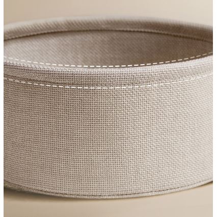 NOIRA öökapp 45 cm, sisseehitatud pistikupesade ja USB-portidega, beež/valge
