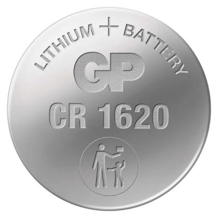 nööp-liitiumpatareid CR1620 GP LITHIUM 3V/75 mAh