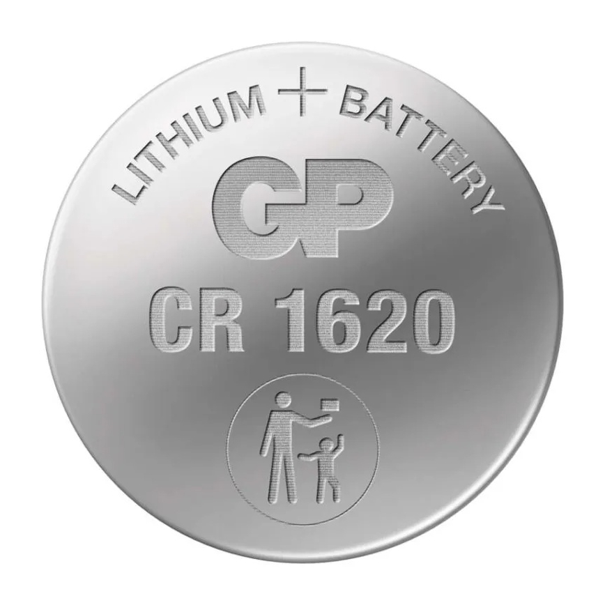 nööp-liitiumpatareid CR1620 GP LITHIUM 3V/75 mAh
