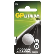 nööp-liitiumpatareid CR2032 GP LITHIUM 3V/220 mAh