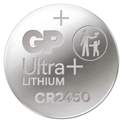 nööp-liitiumpatareid CR2450 GP LITHIUM 3V/600 mAh