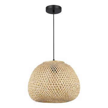 Nööriga ripplamp PETRA, 1x E27/15W/230V, Ø 35 cm, bambus