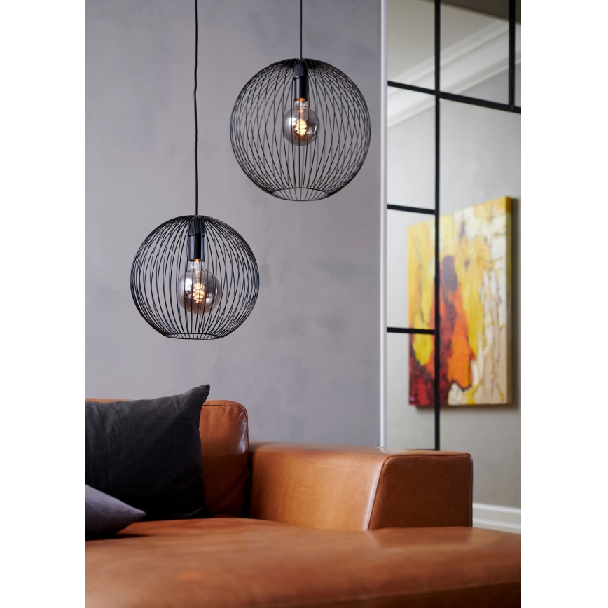 Nordlux - BERONI rippvalgusti kaabliga 1xE27/60W/230V must