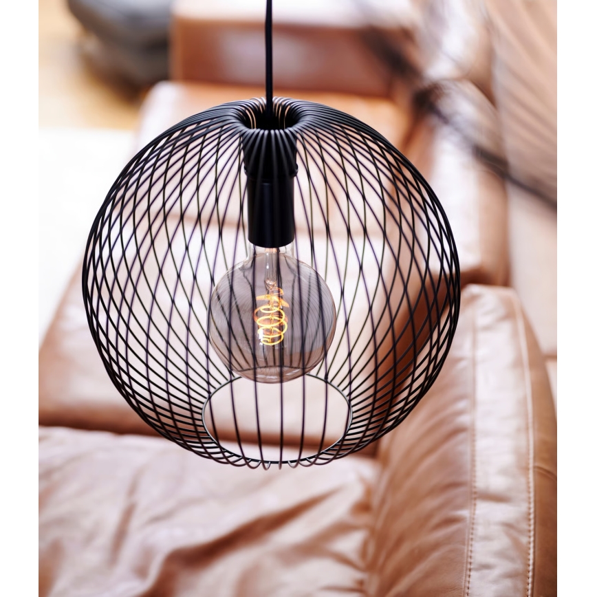 Nordlux - BERONI rippvalgusti kaabliga 1xE27/60W/230V must