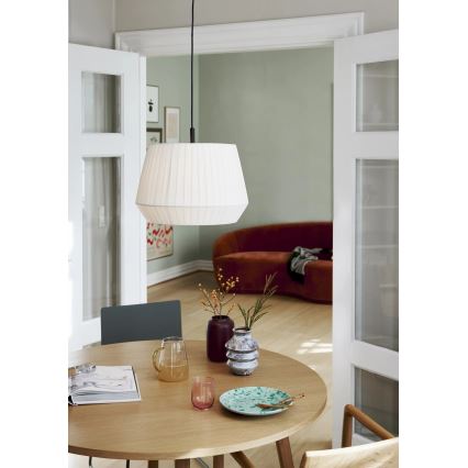 Nordlux - DICTE rippvalgusti kaabliga 1xE27/60W/230V, Ø 40 cm, valge