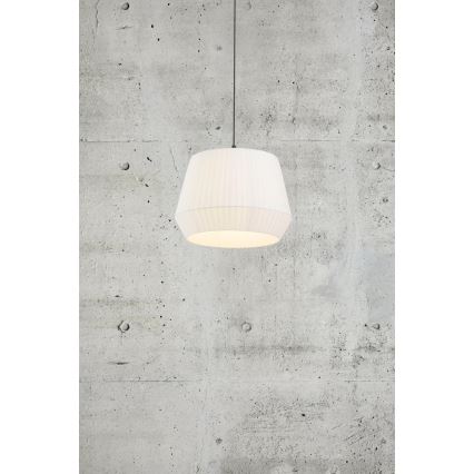 Nordlux - DICTE rippvalgusti kaabliga 1xE27/60W/230V, Ø 40 cm, valge