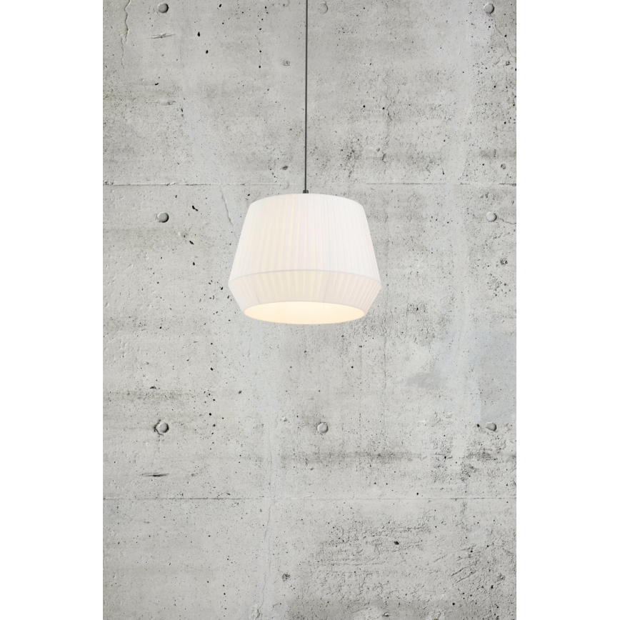 Nordlux - DICTE rippvalgusti kaabliga 1xE27/60W/230V, Ø 40 cm, valge