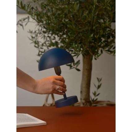 Nordlux - LED Hämardatav laetav puutekontrolliga välitingimustesse mõeldud laualamp ELLEN LED/2,8W/3,7V IP44 sinine