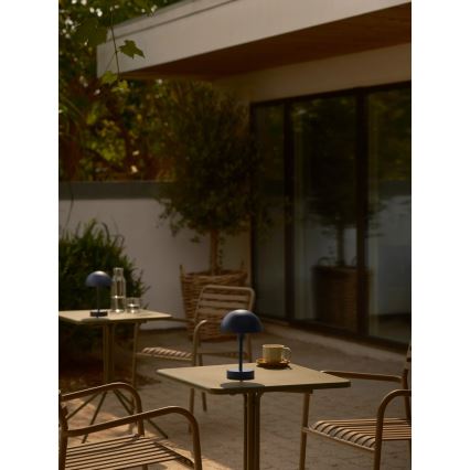 Nordlux - LED hämardatav laetav puutetundlik välistingimuste lauavalgusti ELLEN LED/2,8W/3,7V 2200 mAh IP44 sinine