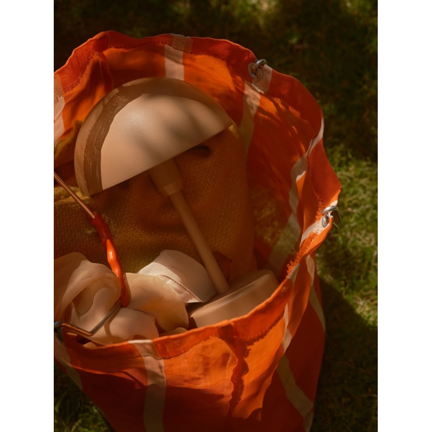 Nordlux - LED hämardatav, taaslaetav, välitingimustes kasutatav laualamp ELLEN LED/2,8W/3,7V IP44 2200 mAh pruun