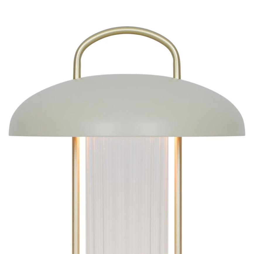 Nordlux - hämardatav laetav puutetundlik laualamp MIRANO LED/3W/3,7V beež