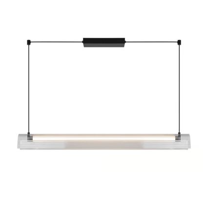 Nordlux - ALIANI LED hämardatav ripats juhtmega, 20W/230V, 3000K, 100 cm, must/läbipaistev