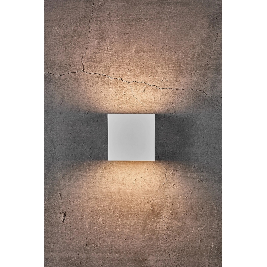 Nordlux - LED hämardatav välisseinale paigaldatav seinavalgusti TURN LED/13,8W/230V IP54 valge