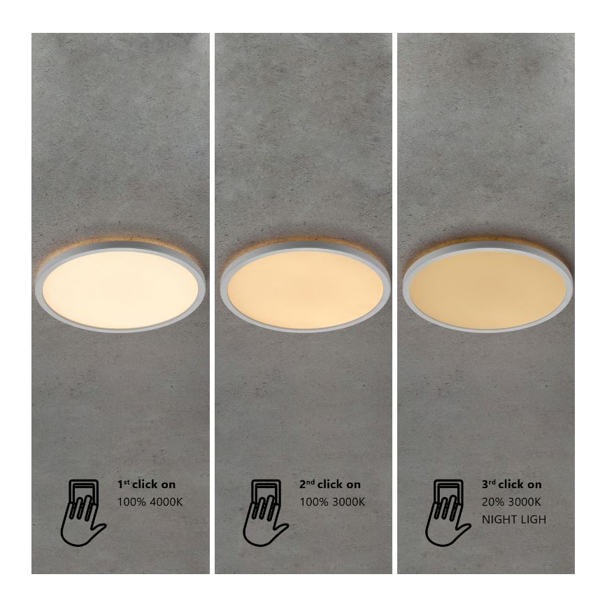 Nordlux - OJA LED hämardatav vannitoa laevalgusti 14,5W/230V 3000/4000K IP54, läbimõõt 30 cm