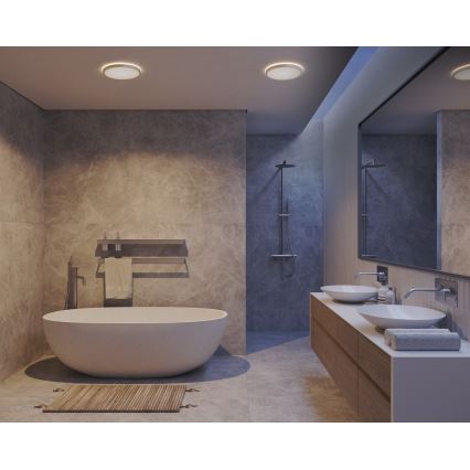 Nordlux - OJA LED hämardatav vannitoa laevalgusti 14,5W/230V 3000/4000K IP54, läbimõõt 30 cm