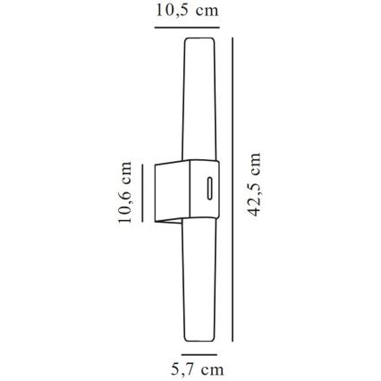 Nordlux - HELVA LED vannitoa peegli valgusti LED/9W/230V IP44