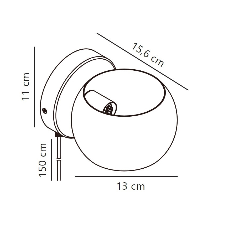 Nordlux - Kohandatav kohtvalgusti seinale  BELIR 1xG9/5W/230V beež