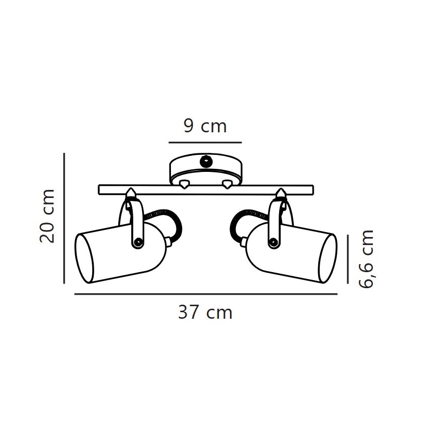 Nordlux - Kohtvalgusti LOTUS 2xE14/40W/230V