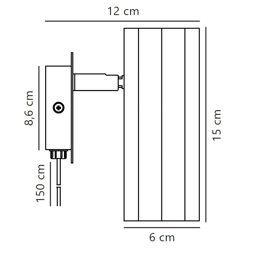 Nordlux - Kohtvalgusti seinale ALANIS 1xGU10/15W/230V kuldne