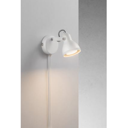 Nordlux - Kohtvalgusti seinale ASLAK 1xGU10/35W/230V valge