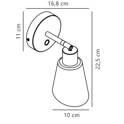 Nordlux - Kohtvalgusti seinale MOLLI 1xE14/25W/230V