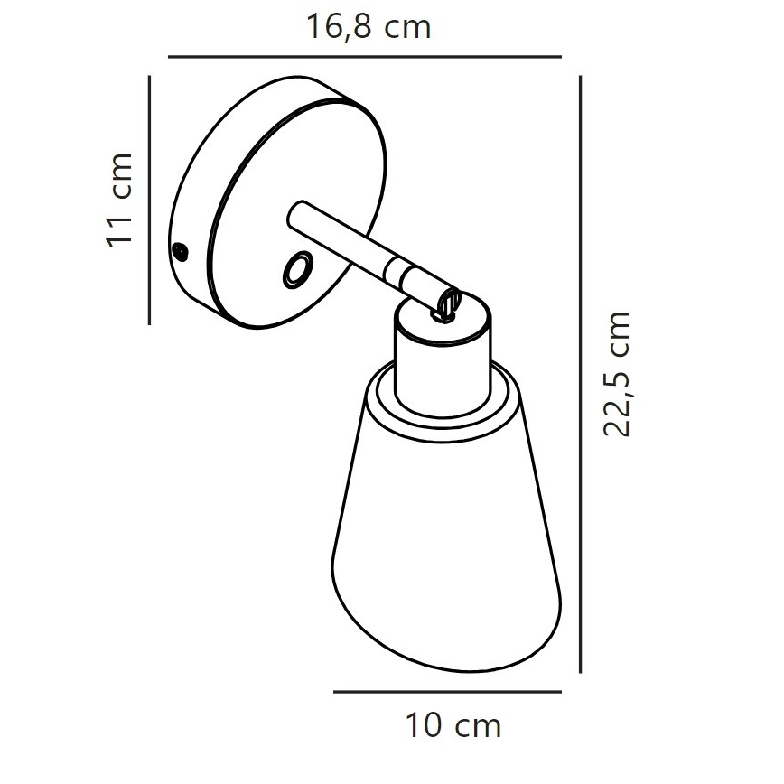 Nordlux - Kohtvalgusti seinale MOLLI 1xE14/25W/230V