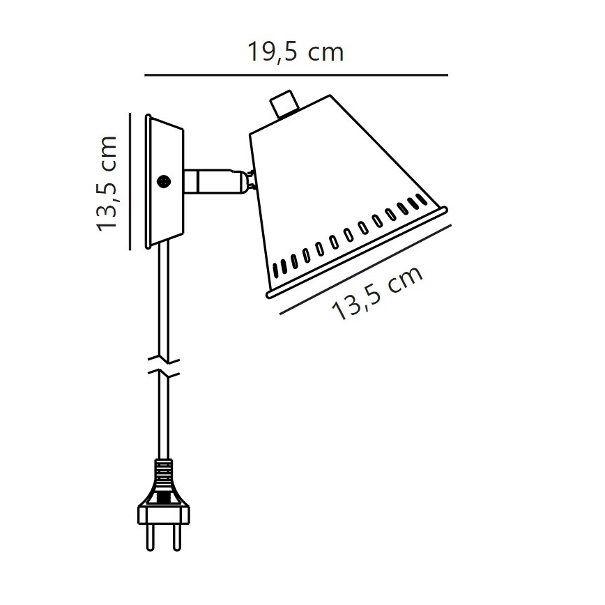 Nordlux - Kohtvalgusti seinale PINE 1xGU10/15W/230V