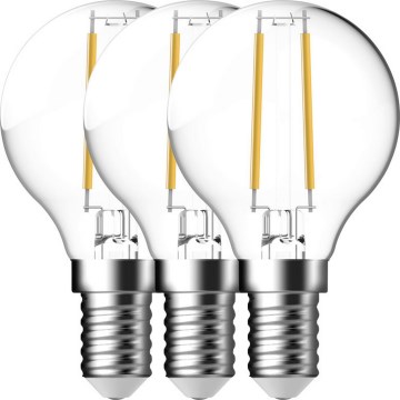Nordlux - KOMPLEKT 3x LED Pirn FILAMENT G45 E14/4W/230V 4000K