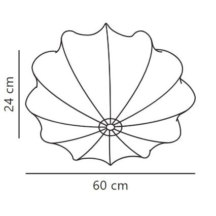 Nordlux - Laevalgusti AERON 3xE27/25W/230V d. 60 cm