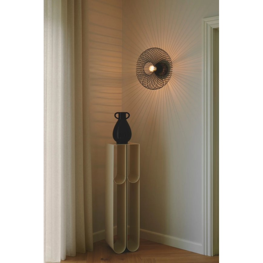 Nordlux - Laevalgusti BERONI 1xE27/60W/230V läbimõõt 40,3 cm must