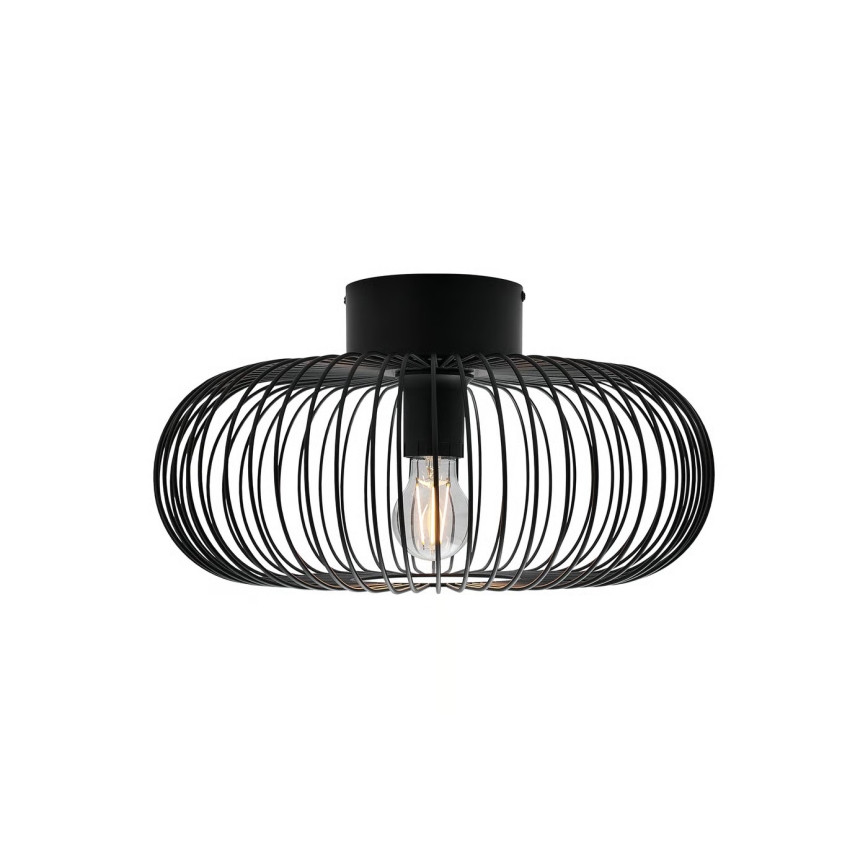 Nordlux - Laevalgusti BERONI 1xE27/60W/230V läbimõõt 40,3 cm must