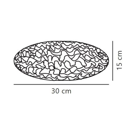 Nordlux - Lambivari lühtrile VILLO E27 d. 30 cm valge