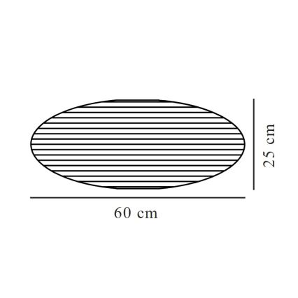Nordlux - Lambivari lühtrile VILLO E27 d. 60 cm pruun