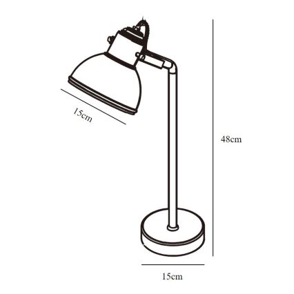 Nordlux - Laualamp ASLAK 1xE27/15W/230V