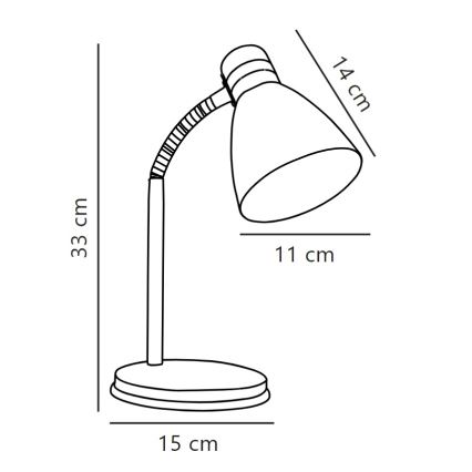 Nordlux - Laualamp CYCLONE 1xE14/15W/230V must