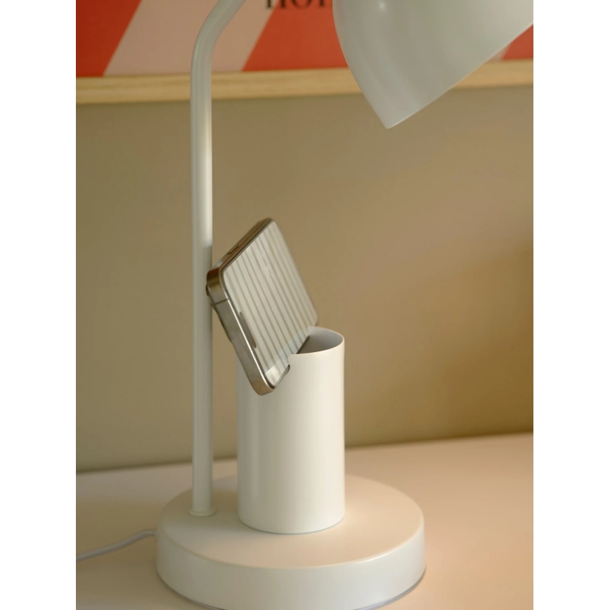Nordlux - Laualamp DEVONE 1xE27/15W/230V valge