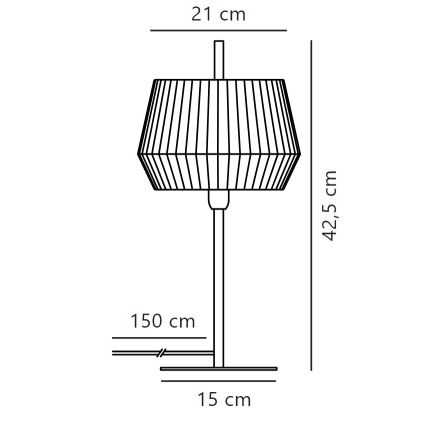 Nordlux - Laualamp DICTE 1xE14/40W/230V beež/must