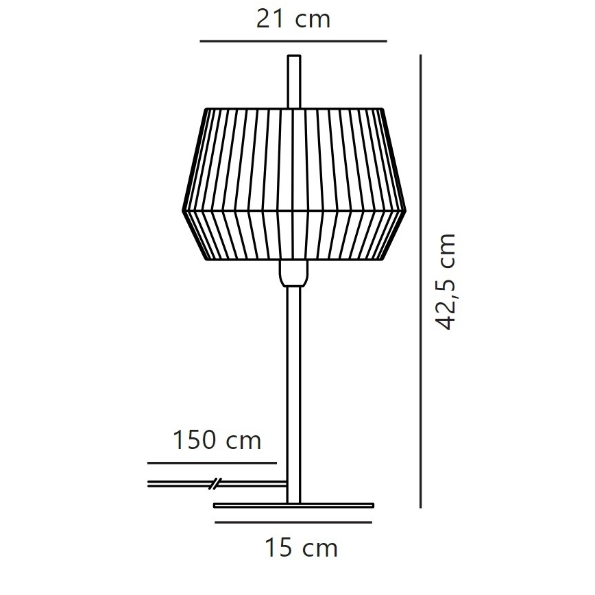 Nordlux - Laualamp DICTE 1xE14/40W/230V valge/must